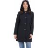 imageMichael Kors Womens Single Breasted Raincoat with Detachable HoodBlack