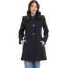 imageMichael Kors Womens Single Breasted Raincoat with Detachable HoodBlack