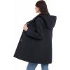 imageMichael Kors Womens Single Breasted Raincoat with Detachable HoodBlack