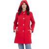imageMichael Kors Womens Single Breasted Raincoat with Detachable HoodRed