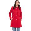 imageMichael Kors Womens Single Breasted Raincoat with Detachable HoodRed