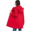 imageMichael Kors Womens Single Breasted Raincoat with Detachable HoodRed