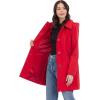 imageMichael Kors Womens Single Breasted Raincoat with Detachable HoodRed