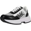 imageMichael Kors Kids Footwear Girls Cosmo Maddy Sneaker Silver MetallicBlack 1 Big Kid