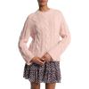imageMichael Kors Womens Cable Knit Alpaca SweaterRosewater