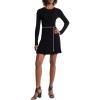 imageMichael Kors Womens Chain Belt Flare Mini DressBlack