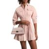 imageMichael Kors Womens Denim Pleated Shirt DressRosewater