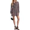 imageMichael Kors Womens Floral Smock Shirt DressDusty Rose