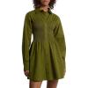 imageMichael Kors Womens Poplin Smock Shirt DressEvergreen