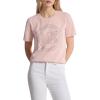 imageMichael Kors Womens Rhinestud Mk Logo TShirtRosewater
