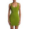 imageMichael Kors Womens Ribbed Scoop Tank DressMeadow Green