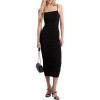 imageMichael Kors Womens Ruched Midi DressBlack