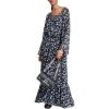 imageMichael Kors Womens Scoop Neck Maxi DressChambray