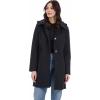 imageMichael Kors Womens Single Breasted Raincoat with Detachable HoodBlack