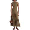 imageMichael Kors Womens Smocked Tank DressSafari Green