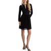 imageMichael Kors Womens Solid Pleated Mini DressBlack