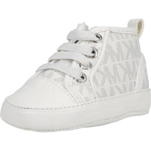 imageMICHAEL KORS BabyGirls Split Crib ShoeWhite Silver