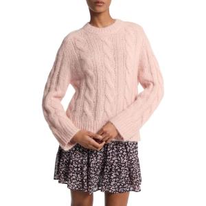 imageMichael Kors Womens Cable Knit Alpaca SweaterRosewater