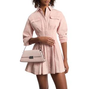 imageMichael Kors Womens Denim Pleated Shirt DressRosewater