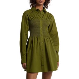 imageMichael Kors Womens Poplin Smock Shirt DressEvergreen