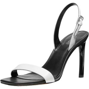 imageMichael Kors Womens Kasia Heeled SandalOptical White