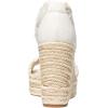 imageMichael Kors Womens Berkley MidHeel Wedge SandalDenim Frayed EdgesOptical White