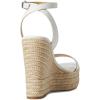 imageMichael Kors Womens Leighton Espadrille Wedge SandalOptical White