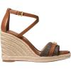 imageMichael Kors Womens Mandy Wedge SandalBrownLuggage