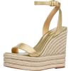 imageMichael Kors Womens Leighton Espadrille Wedge SandalPale Gold