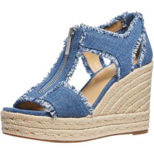 imageMichael Kors Womens Berkley MidHeel Wedge SandalDenim