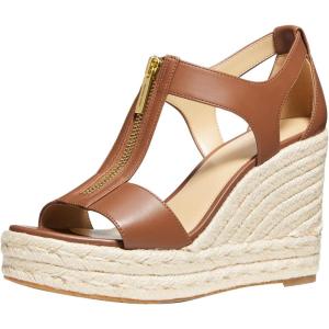 imageMichael Kors Womens Berkley MidHeel Wedge SandalLuggage