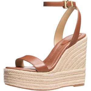 imageMichael Kors Womens Leighton Espadrille Wedge SandalLuggage