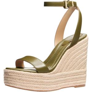 imageMichael Kors Womens Leighton Espadrille Wedge SandalSafari Green