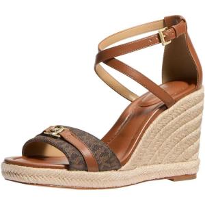 imageMichael Kors Womens Mandy Wedge SandalBrownLuggage