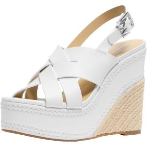 imageMichael Kors Womens Nora Wedge SandalOptical White