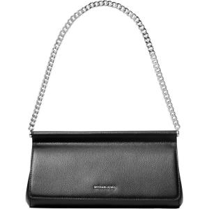 imageMichael Kors Carmine Medium ClutchSilvertone HardwareBlack