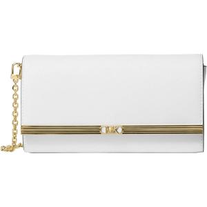 imageMichael Kors Mona Large ClutchGoldtone HardwareOptic White
