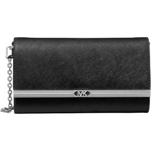 imageMichael Kors Mona Large ClutchSilvertone HardwareBlack
