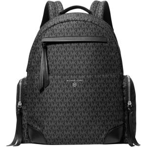 imageMichael Kors Prescott Large BackpackSilvertone HardwareTonal SignatureBlack