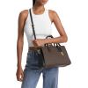 imageMichael Kors Laila Medium SatchelGoldtone HardwareBrownBlack