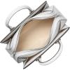 imageMichael Kors Laila Small SatchelSilvertone HardwareLeather With Nail Head StudsOptic White