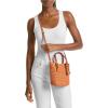 imageMichael Kors Quinn Extra Small Crossbody ToteGoldtone HardwareOrange Punch