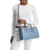 imageMichael Kors Scarlett Medium SatchelSilvertone HardwareChambray