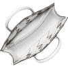 imageMichael Kors Scarlett Medium SatchelSilvertone HardwareWoven LeatherOptic White