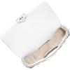 imageMichael Kors Tribeca Small Quilted Convertible Chain ShoulderSilvertone HardwareBox Quilted Costa Lamb LeatherOptic White