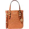 imageMichael Kors Quinn Extra Small Crossbody ToteGoldtone HardwareOrange Punch