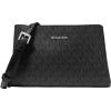 Silver-tone Hardware/Tonal Signature Coated Twill/Black