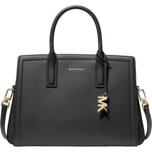 imageMichael Kors Laila Medium SatchelGoldtone HardwareBlack