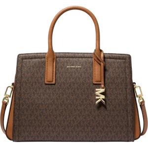 imageMichael Kors Laila Medium SatchelGoldtone HardwareBrownAcorn