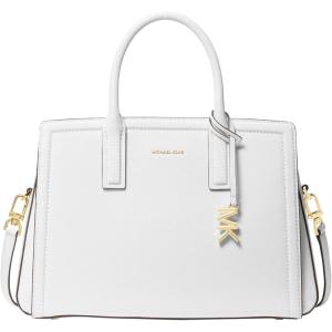 imageMichael Kors Laila Medium SatchelGoldtone HardwareOptic White